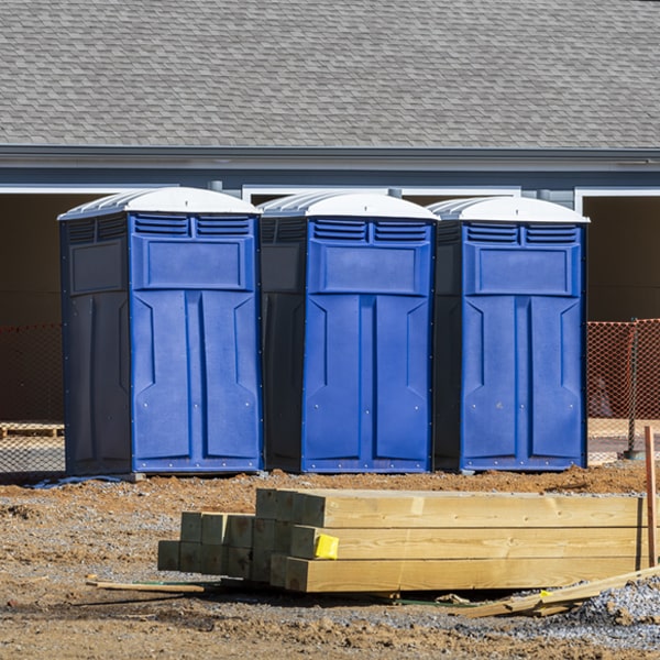 what is the expected delivery and pickup timeframe for the porta potties in Joyce